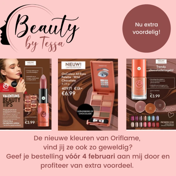 Beauty by Tessa schoonheidssalon Elst actie Oriflame